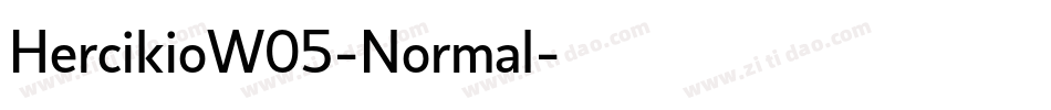 HercikioW05-Normal字体转换