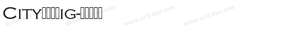 CityDEELig字体转换