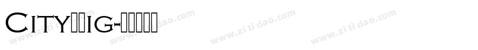 CityDLig字体转换