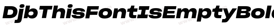 DjbThisFontIsEmptyBold-EY14字体转换