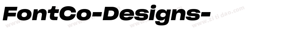 FontCo-Designs字体转换