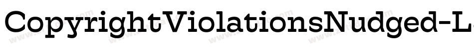 CopyrightViolationsNudged-L8E4字体转换