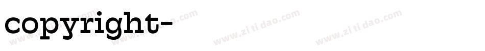 copyright字体转换 copyright字体转换