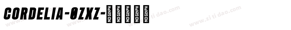 Cordelia-0zxz字体转换