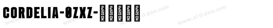 Cordelia-0zxz字体转换