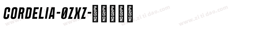 Cordelia-0zxz字体转换