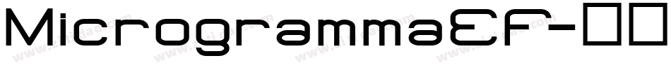 MicrogrammaEF字体转换