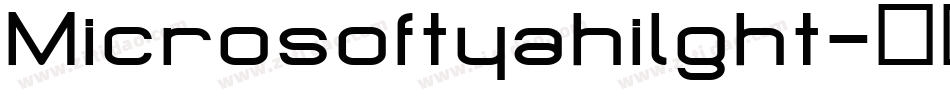 Microsoftyahilght字体转换