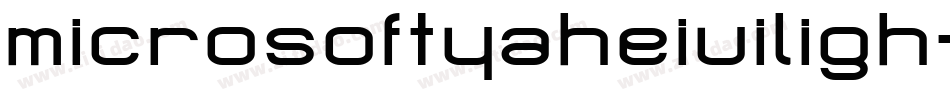 microsoftyaheiuiligh字体转换