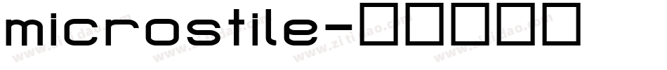 microstile字体转换