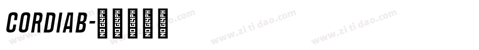 CORDIAB字体转换