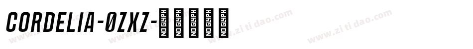 Cordelia-0zxz字体转换