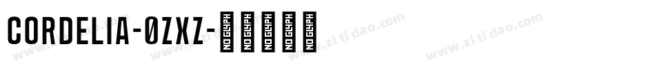 Cordelia-0zxz字体转换