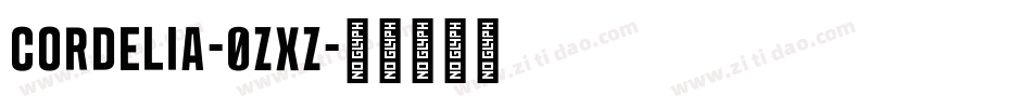 Cordelia-0zxz字体转换
