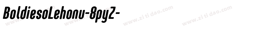 BoldiesoLehonu-8pyZ字体转换