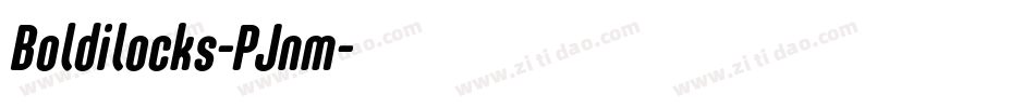 Boldilocks-PJnm字体转换