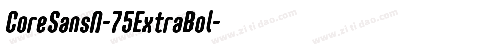 CoreSansN-75ExtraBol字体转换