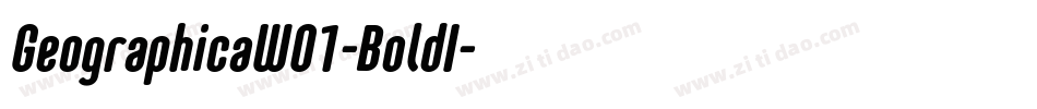 GeographicaW01-BoldI字体转换