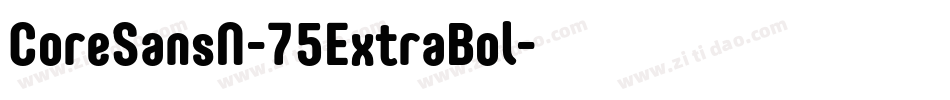 CoreSansN-75ExtraBol字体转换