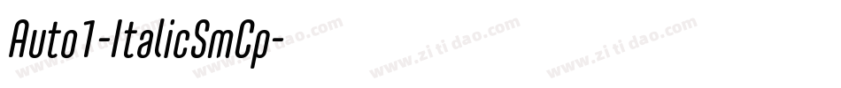 Auto1-ItalicSmCp字体转换