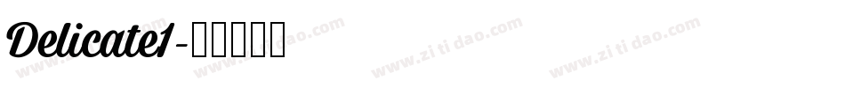 Delicate1字体转换