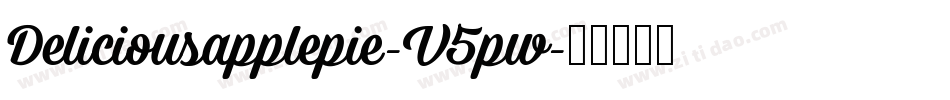 Deliciousapplepie-V5pw字体转换