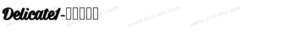 Delicate1字体转换