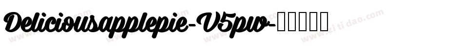Deliciousapplepie-V5pw字体转换