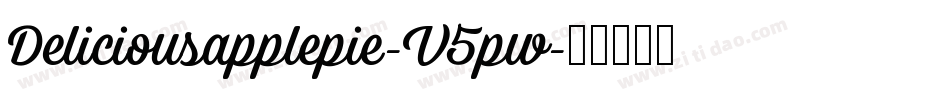 Deliciousapplepie-V5pw字体转换