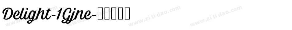 Delight-1Gjne字体转换
