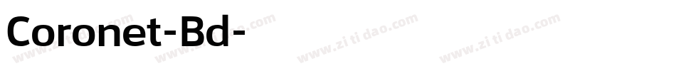 Coronet-Bd字体转换