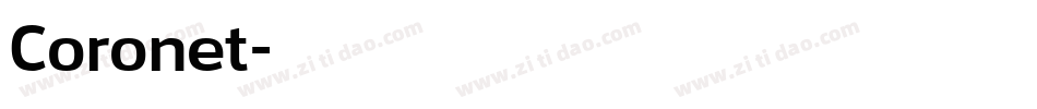 Coronet字体转换