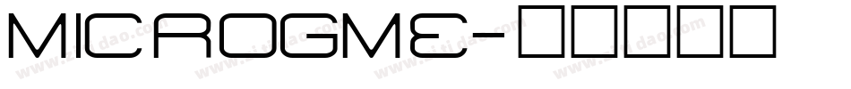 MICROGME字体转换