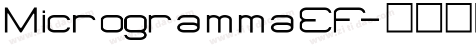 MicrogrammaEF字体转换