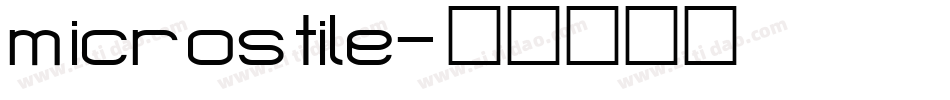 microstile字体转换