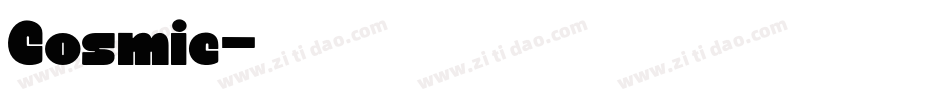 Cosmic字体转换