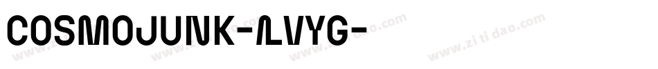 Cosmojunk-LVyG字体转换