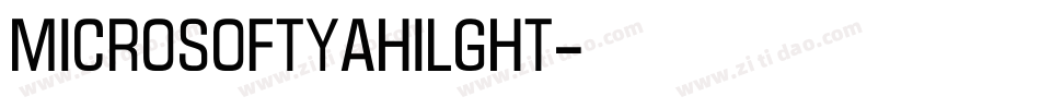 Microsoftyahilght字体转换