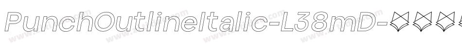 PunchOutlineItalic-L38mD字体转换