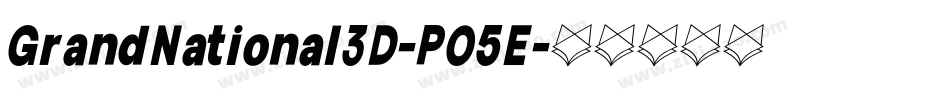 GrandNational3D-P05E字体转换