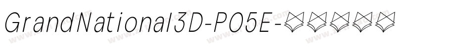GrandNational3D-P05E字体转换