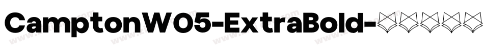 CamptonW05-ExtraBold字体转换