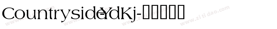 Countryside-YdKj字体转换