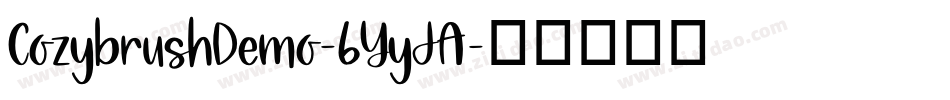 CozybrushDemo-6YyJA字体转换