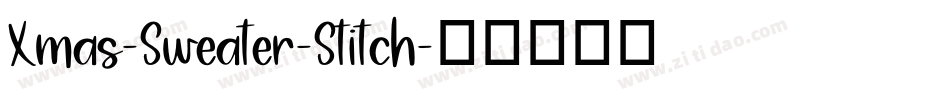 Xmas-Sweater-Stitch字体转换