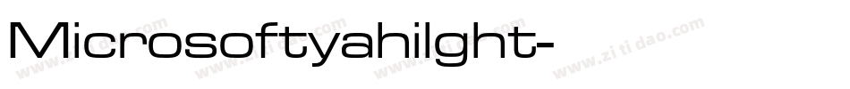 Microsoftyahilght字体转换