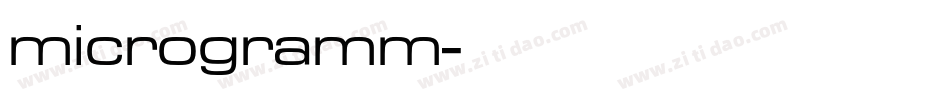 microgramm字体转换