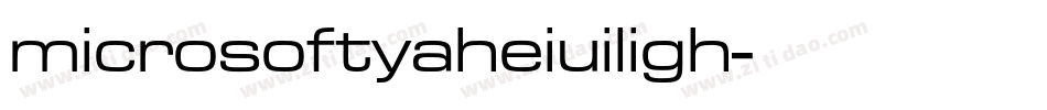 microsoftyaheiuiligh字体转换