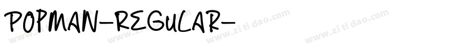 PopMan-Regular字体转换