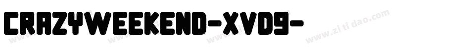 CrazyWeekend-XVD9字体转换